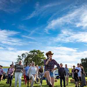 Line dancers Outdoor venue games for corporate family fun days