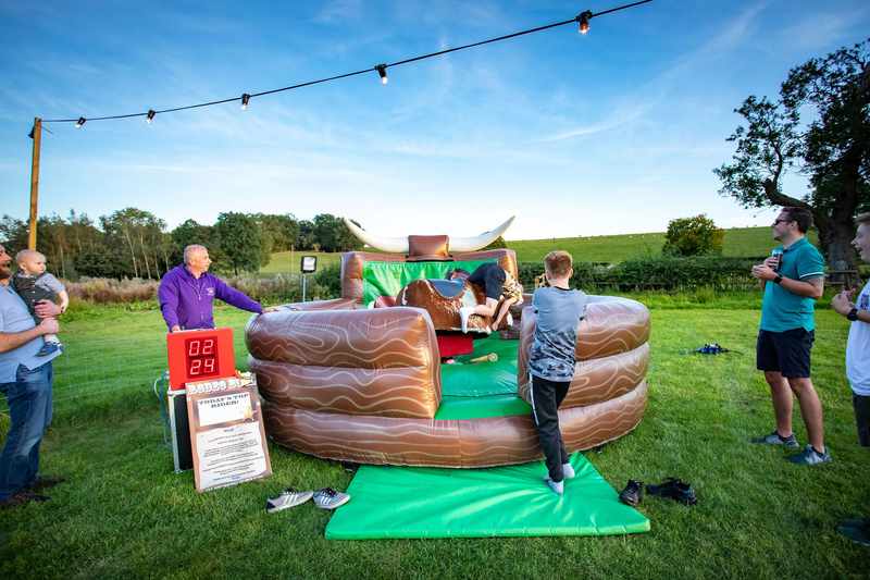 Rodeo Bull Outdoor venue games for corporate family fun days