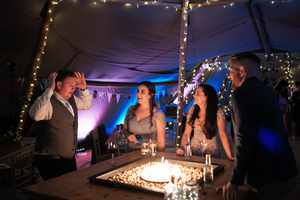 Alcott Weddings Tipi Venue Worcestershire tipi firepit