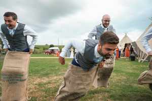 Alcott Weddings Tipi Venue Worcestershire sac race old school games