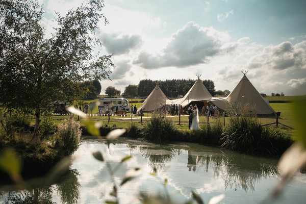 Alcott Weddings Tipi Venue Worcestershire lake views