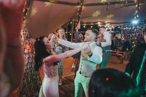 Alcott Weddings Tipi Venue Worcestershire wedding first dance