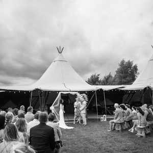 Alcott Worcestershire Wedding Tipi Venue Outdoor Ceremony