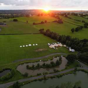 Alcott Worcestershire Wedding Tipi Venue Drone
