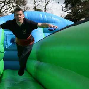 Bungee-Run Outdoor venue games for corporate family fun days
