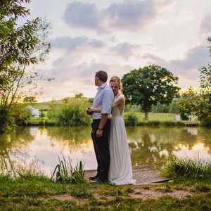 Claire & Josh Outdoor Wedding Blog Lake views