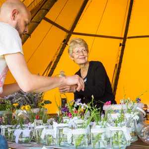 Flower prep Alcott Weddings