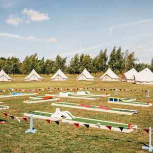 Glamping Bell Tents and Crazy Golf