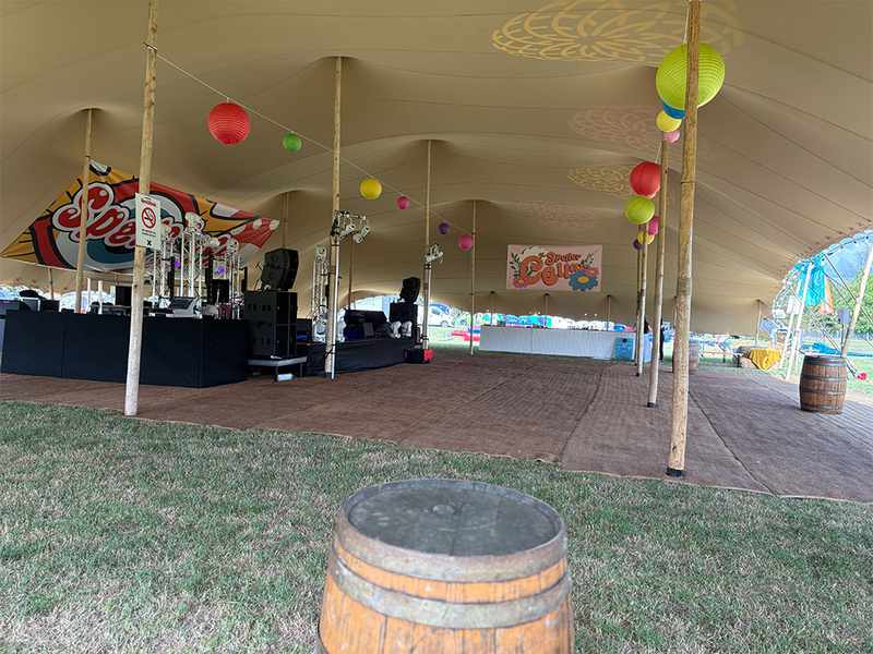 Corporate Festival at Alcott - Stretch Tent
