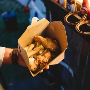 Wedding fish and chips