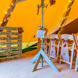Ceremony in a tipi