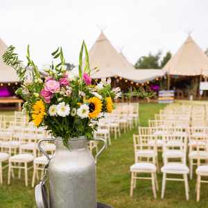 Tipi wedding ceremony