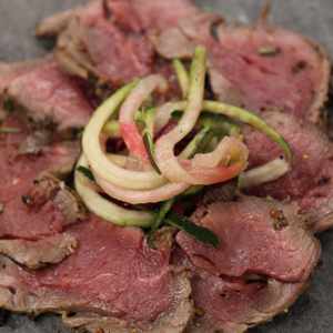 Venison carpaccio wedding & events catering