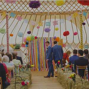 Yurt Ceremony Alcott Weddings Outdoor Venue Worcestershire