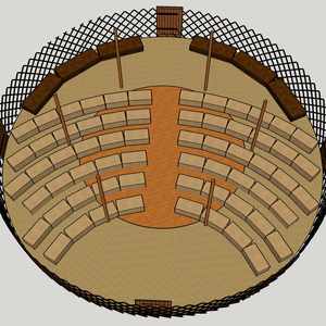 Yurt ceremony layout example Alcott Weddings Outdoor Venue Worcestershire