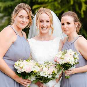 The Stunning Bride Hayley with her bridesmaids